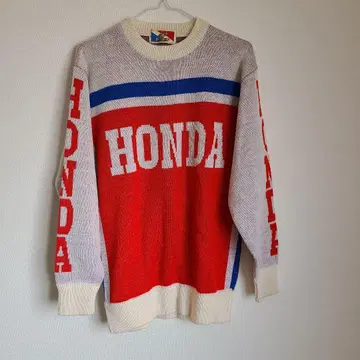 레어 빈티지 [ HONDA RACING ] 트리콜로르 혼다 니트