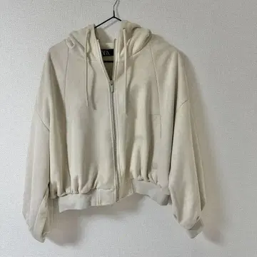 ZARA 크롭 후드티 L