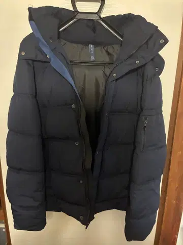 ZARA MAN 후드 부착 다운 자켓