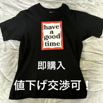 have a good time 블랙 T셔츠 L 사이즈
