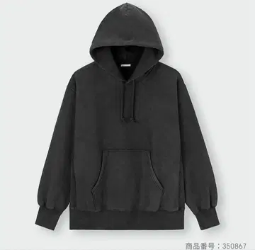 GU 헤비웨이트 워시드 맨투맨 후드티 M 페이드 지유
