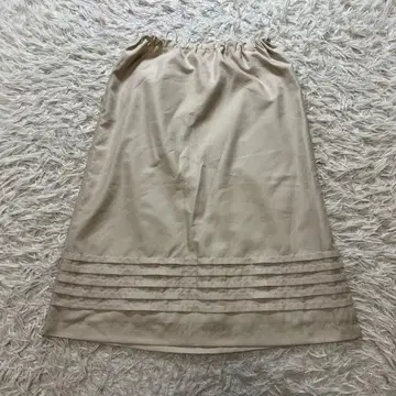 [ 새상품급 ] 베이지 스트라이프 스커트 L