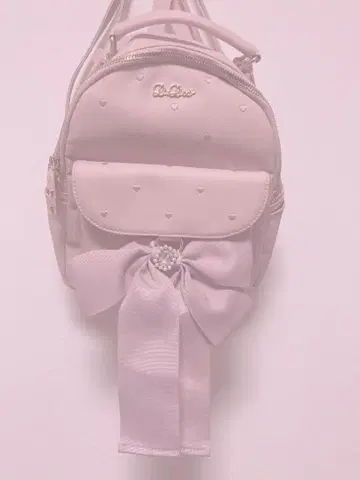 리즈리사 롱 리본 백팩 핑크