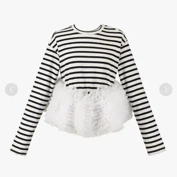[ 정품 ] bibiy. 튤 탑 FRANCINE TULLE TOP