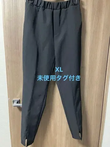 블랙 XL 캐주얼 팬츠 허리밴딩