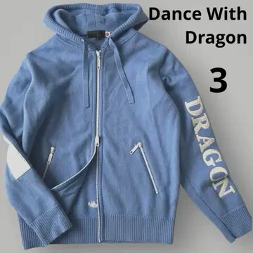 Dance With Dragon 울 니트 후드티 사이즈 3 L 상당