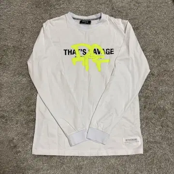 화이트 긴팔 티셔츠 S