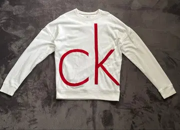 Calvin Klein 트레이닝복 맨투맨 화이트