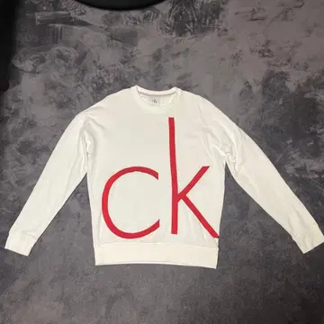Calvin Klein 트레이닝복 맨투맨 화이트
