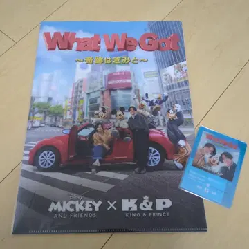 킹프리 x 미키 프렌즈 팝업 클리어 홀더 클리어 카드
