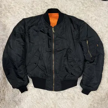 [ 레어 ] 80's 90s ALPHA MA-1 S USA 블랙 오렌지