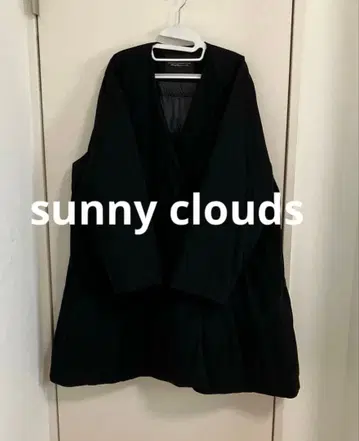 sunny clouds A라인 다운 자켓 블랙