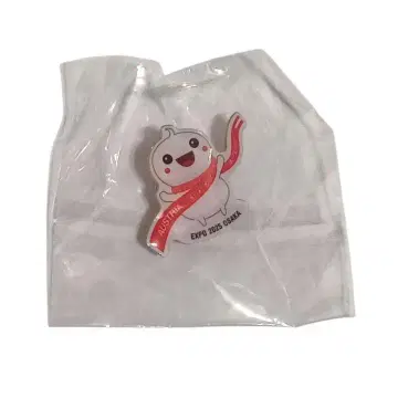 오사카 간사이 만박 오스트리아 한정판 핀 배지 아카시로 아카짱 2
