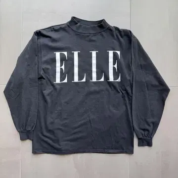 90s ELLE USA 블랙 롱 T XL 새상품급