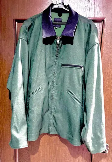 BEAMS XL 그린 블루종 Used