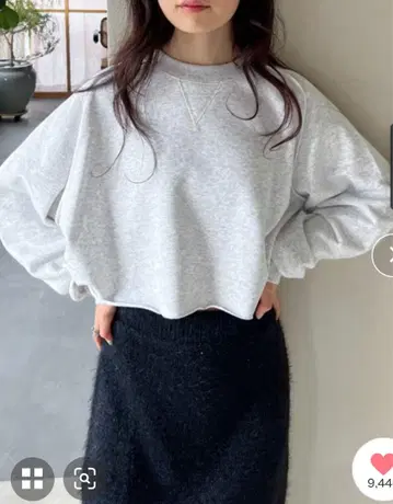 feepur 아웃락 래글런 숏 맨투맨