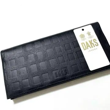 새상품 DAKS 닥스 남성용 천연 가죽 일본제 장지갑 블랙