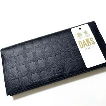 새상품 DAKS 닥스 남성용 천연 가죽 일본제 장지갑 블랙