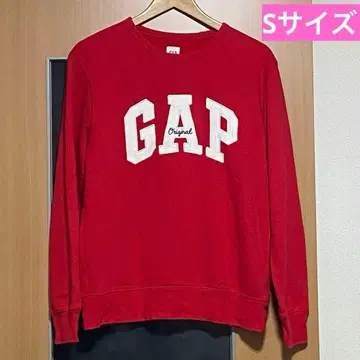 [ 새상품급 ] GAP 레드 맨투맨 빨간색 트레이닝복 S 사이즈 속기모