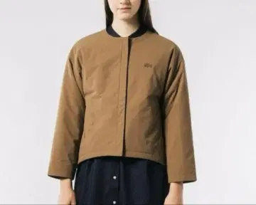 LACOSTE 패디드 숏코트 브라운