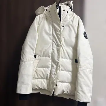 Canada Goose 블랙 라벨 다운 자켓 화이트 여성용