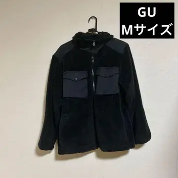 GU 블랙 플리스 자켓 M 사이즈