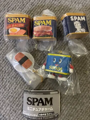 새상품 스팸 SPAM 미니어처 참 스팸 가챠 컴프 세트