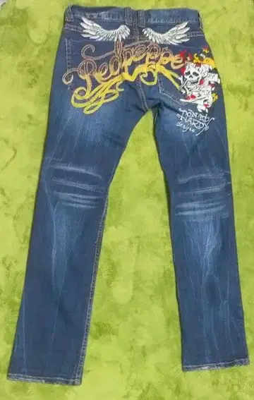 [레어] Ed Hardy x Red Pepper 스트레이트 데님 W32
