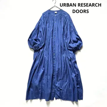 URBAN RESEARCH DOORS 코튼 보일 개더 원피스