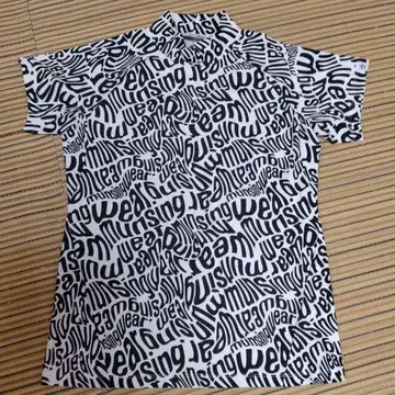 munsingwear LL 사이즈 문자 패턴 셔츠