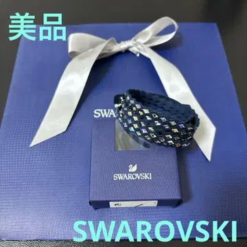 새상품급 Swarovski 네이비 팔찌 스와로브스키