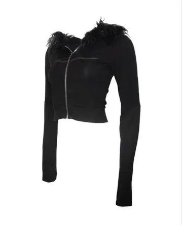 S callifur zip hoodie black