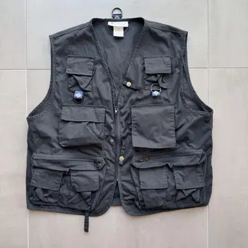 90s 컬럼비아 PFG 나일론 베스트 블랙 XL 새상품급