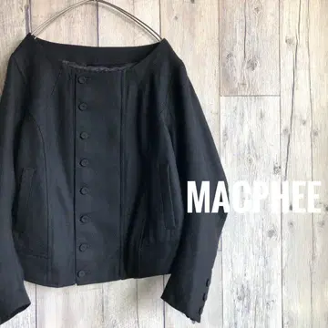MACPHEE 맥피 울 노카라 자켓 투모로우랜드 쇼트 기장