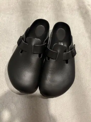 Birkenstock 보스턴 블랙 가죽