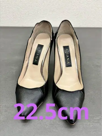 DIANA 블랙 하이힐 스틸레토 22.5cm