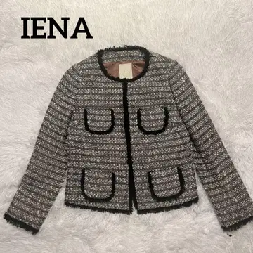 새상품급 IENA 모노톤 라메 믹스 트위드 자켓 38호