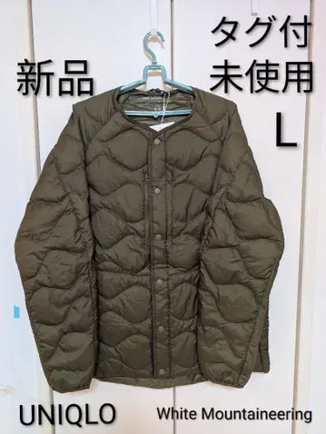 UNIQLO 화이트 마운티니어링 울트라 라이트 다운 L