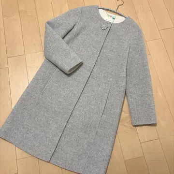 데뷔 피오레 울 혼방 코트