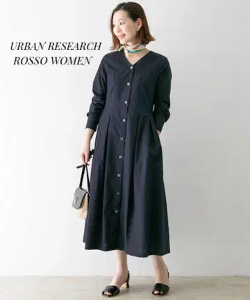 [새상품급] URBAN RESEARCH ROSSO 가운 셔츠 원피스