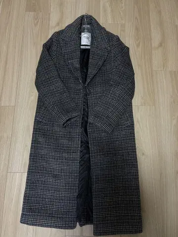 Abercrombie & Fitch 체크 무늬 롱 코트 XXS