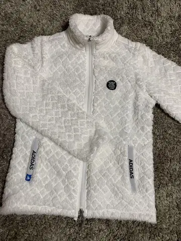 ADIDAS 아디다스 골프 화이트 보아 자켓 M 사이즈 여성용