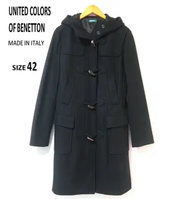 [레어 새상품급/이탈리아제] BENETTON 베네통 더플 코트