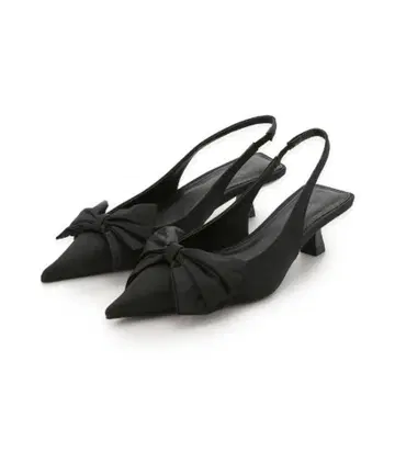 새상품 Mila Owen 리본 모티브 슬링백 펌프스 37