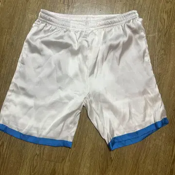 ZARA 화이트 블루 숏팬츠 M