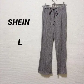새상품급 SHEIN [ L ] 그레이 와이드 팬츠