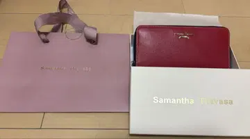Samantha Thavasa 이단 접이식 지갑 레드