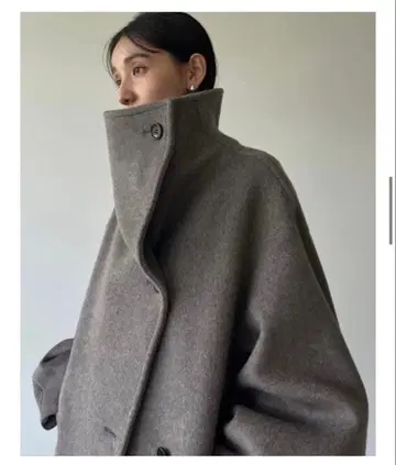 CLANE UP NECK OVER DOUBLE COAT