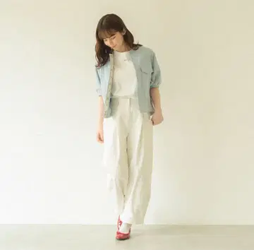 idem/basic loose pants/캐주얼 팬츠/화이트 팬츠