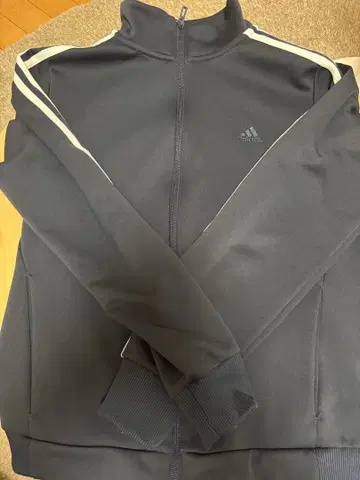 adidas 다크 그레이 집업 후드티 M